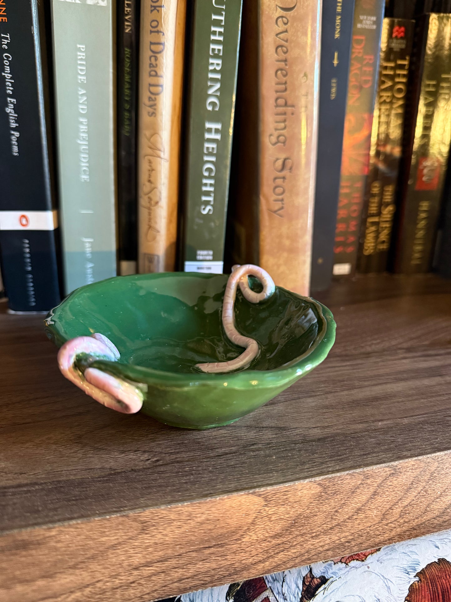 Ceramic Worm Trinket Bowl
