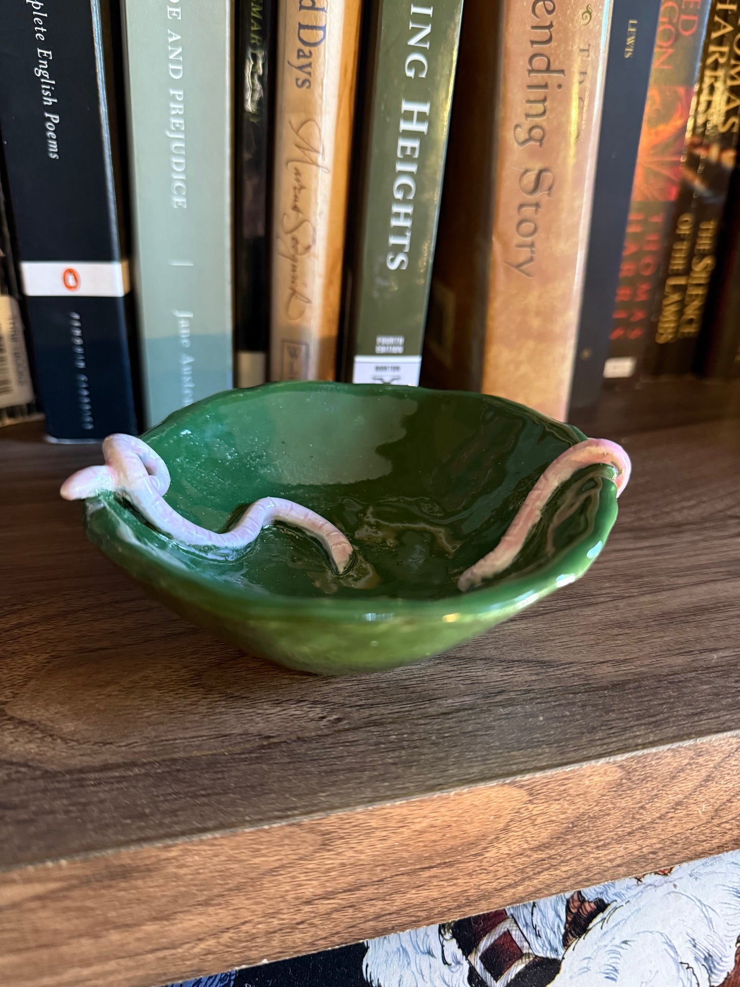 Ceramic Worm Trinket Bowl