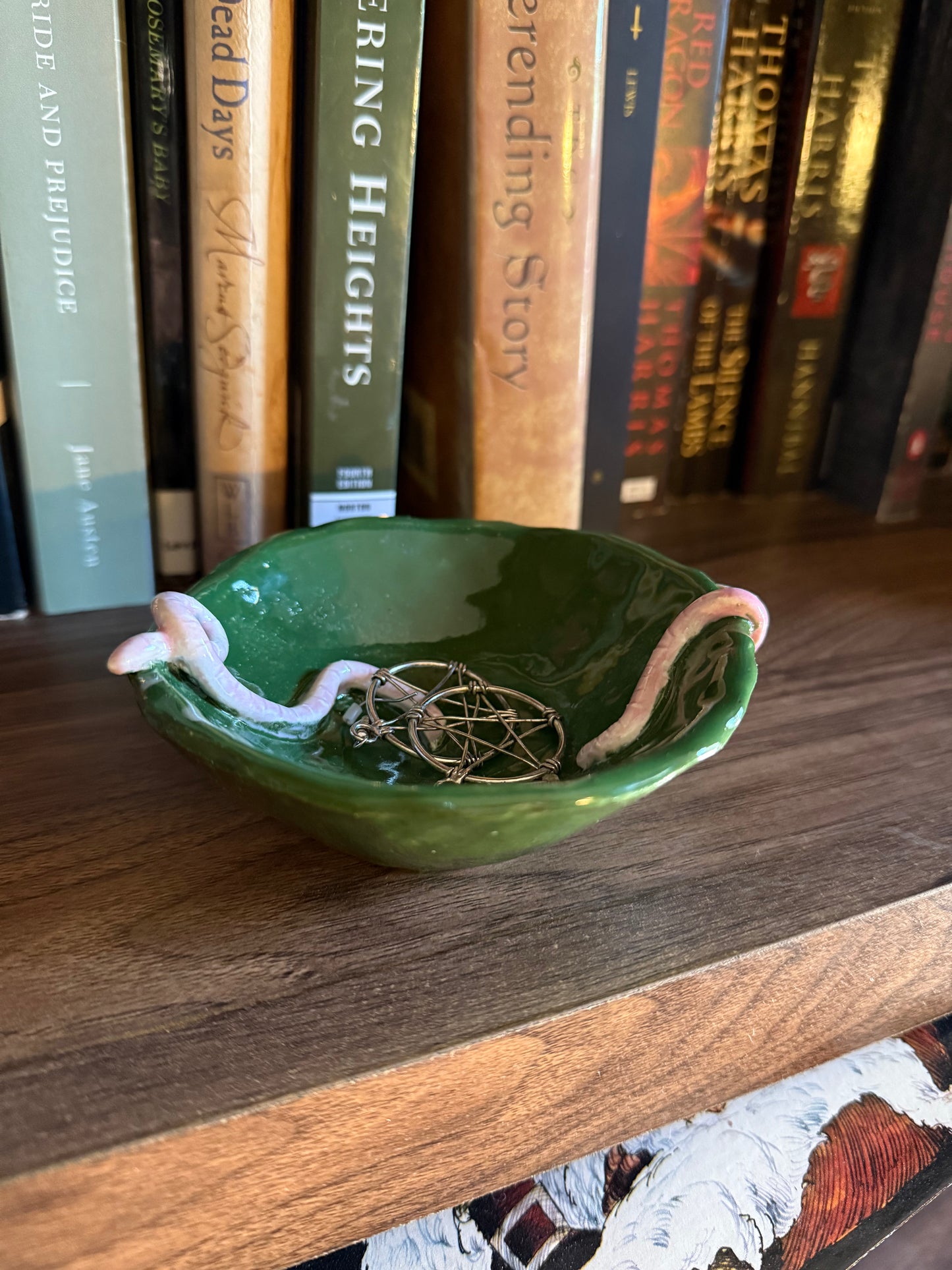 Ceramic Worm Trinket Bowl