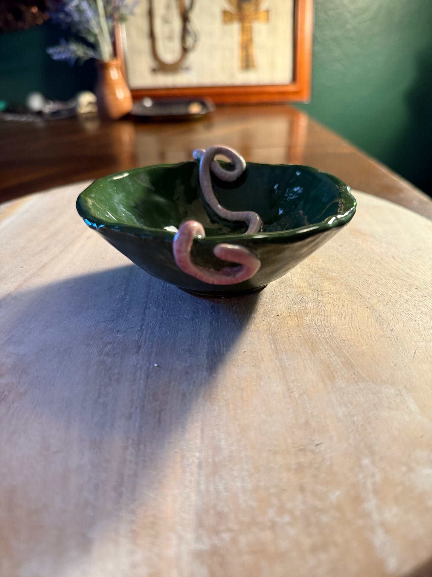 Ceramic Worm Trinket Bowl