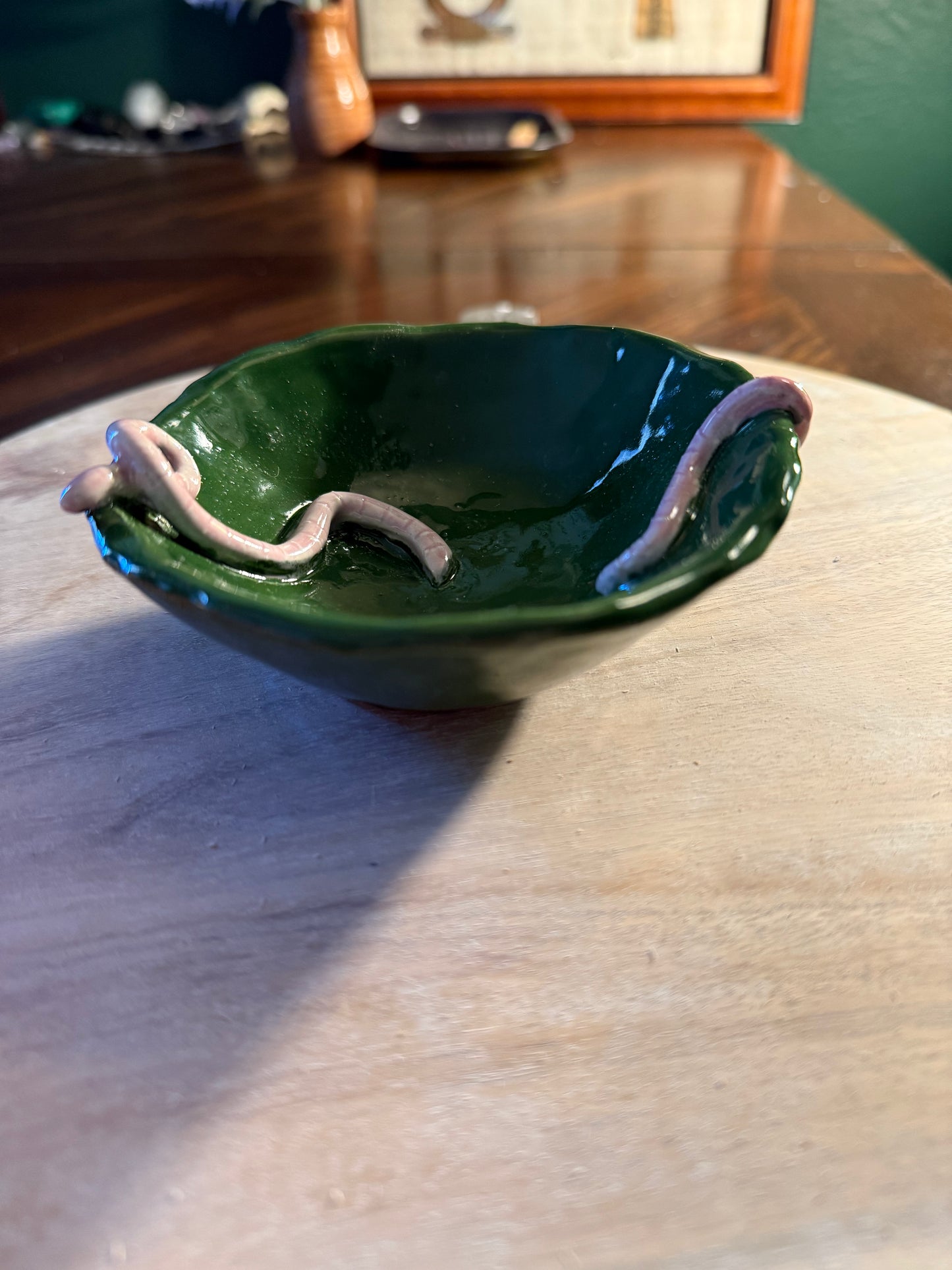 Ceramic Worm Trinket Bowl