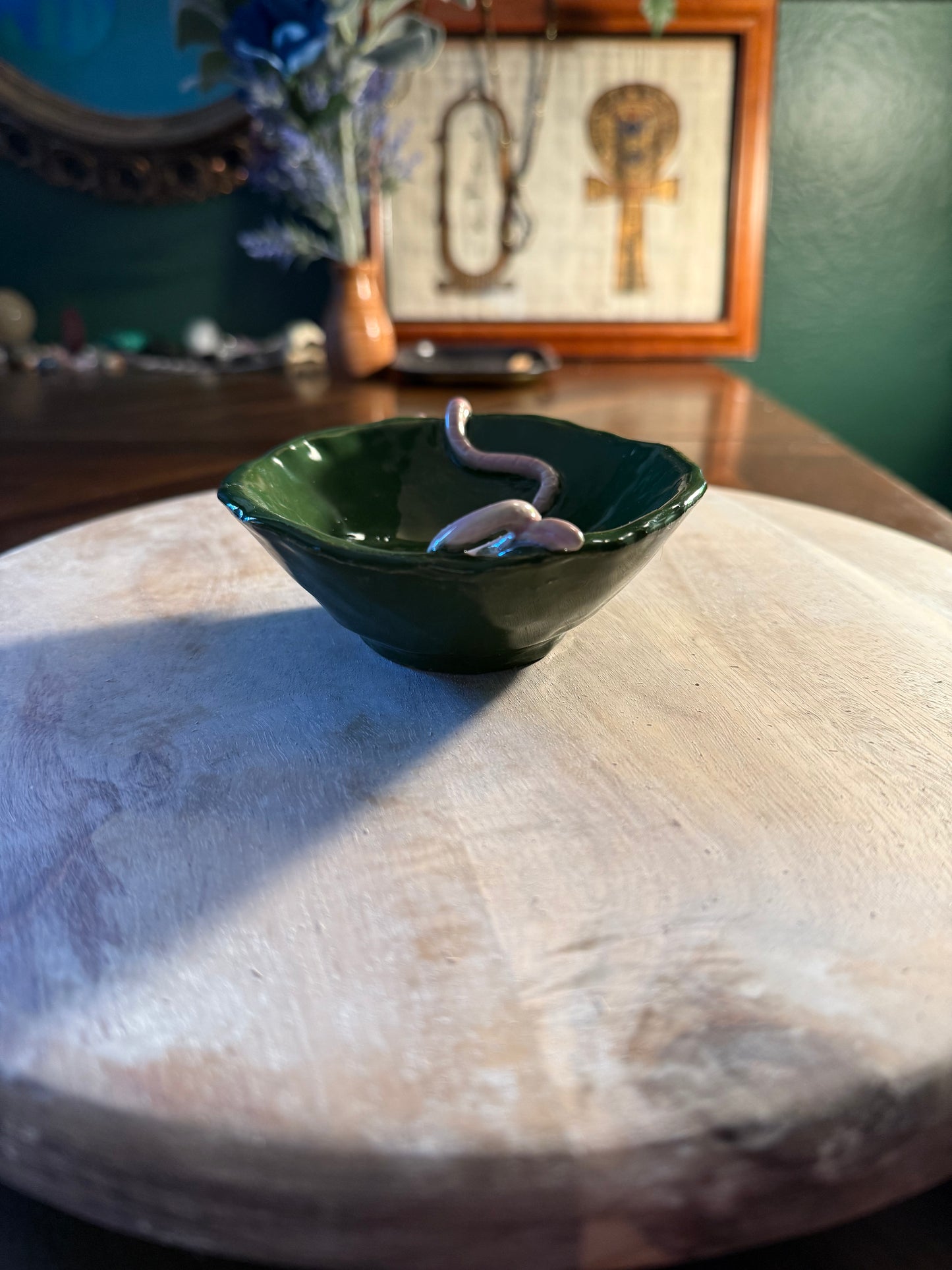 Ceramic Worm Trinket Bowl