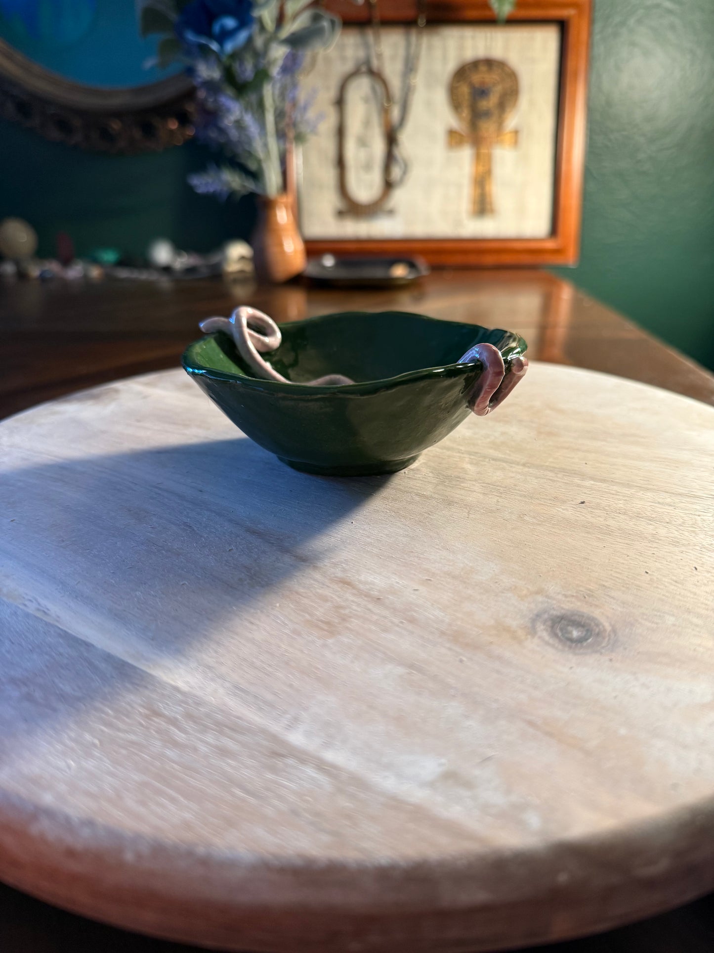 Ceramic Worm Trinket Bowl