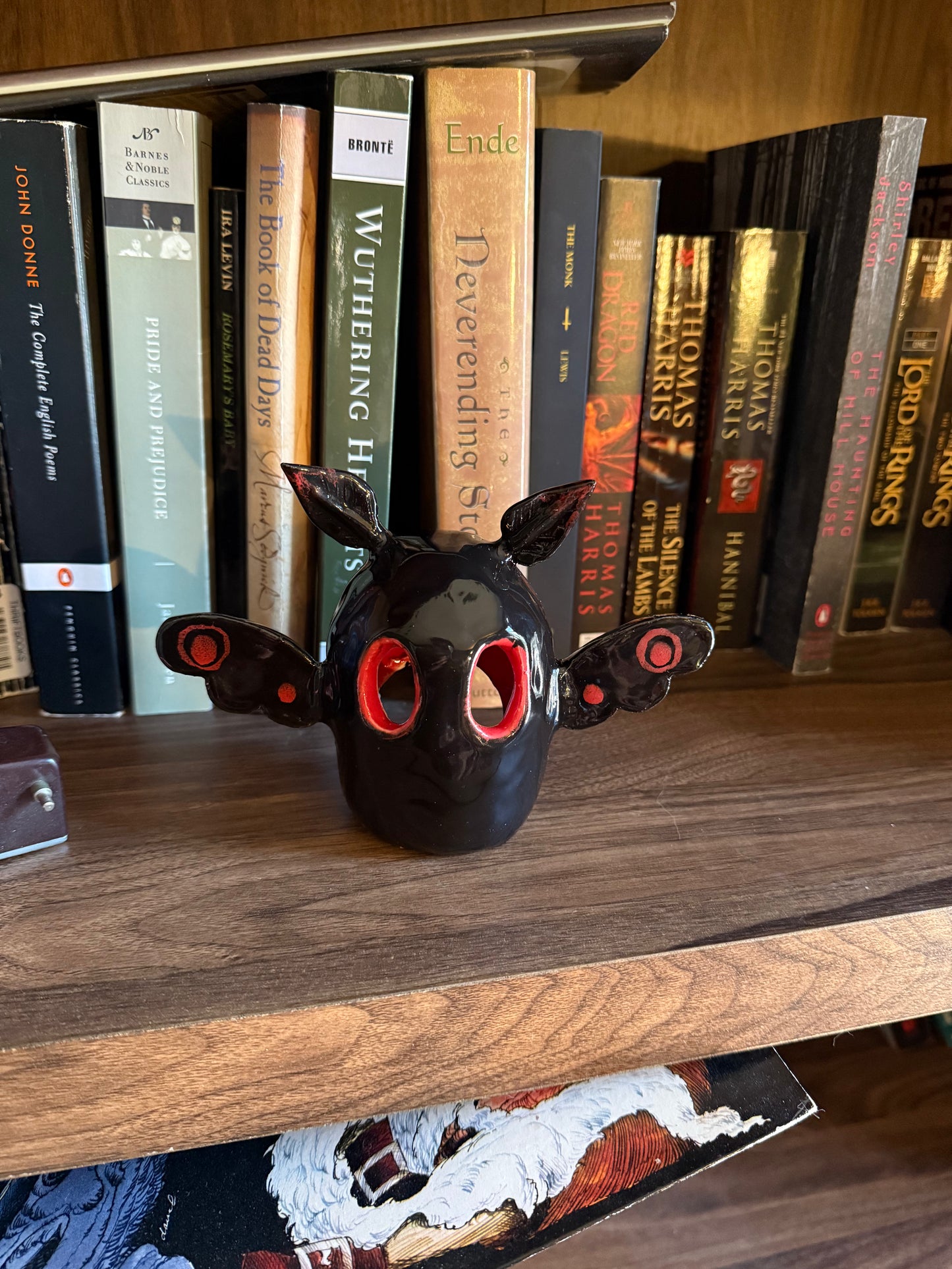Mothman Ceramic Tea Light or Incense Holder