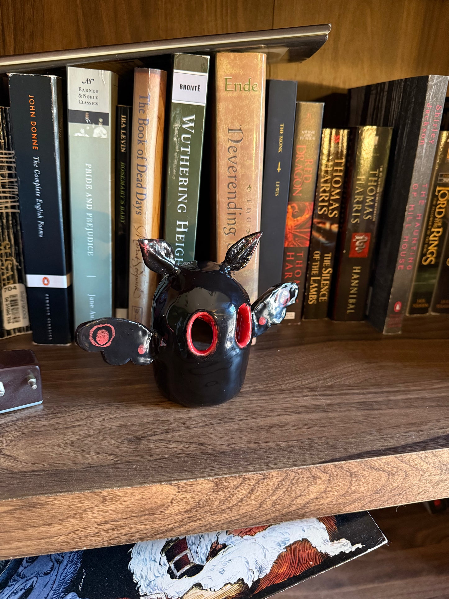 Mothman Ceramic Tea Light or Incense Holder