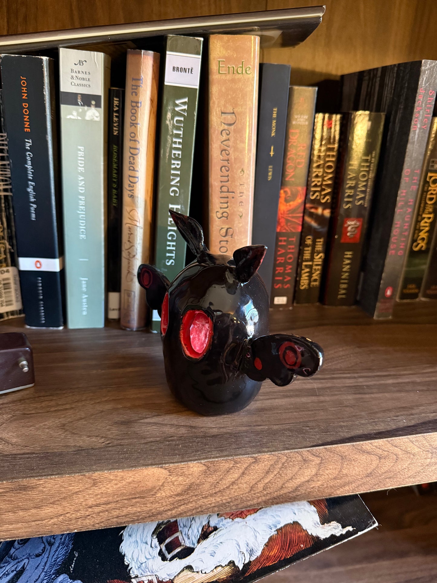 Mothman Ceramic Tea Light or Incense Holder