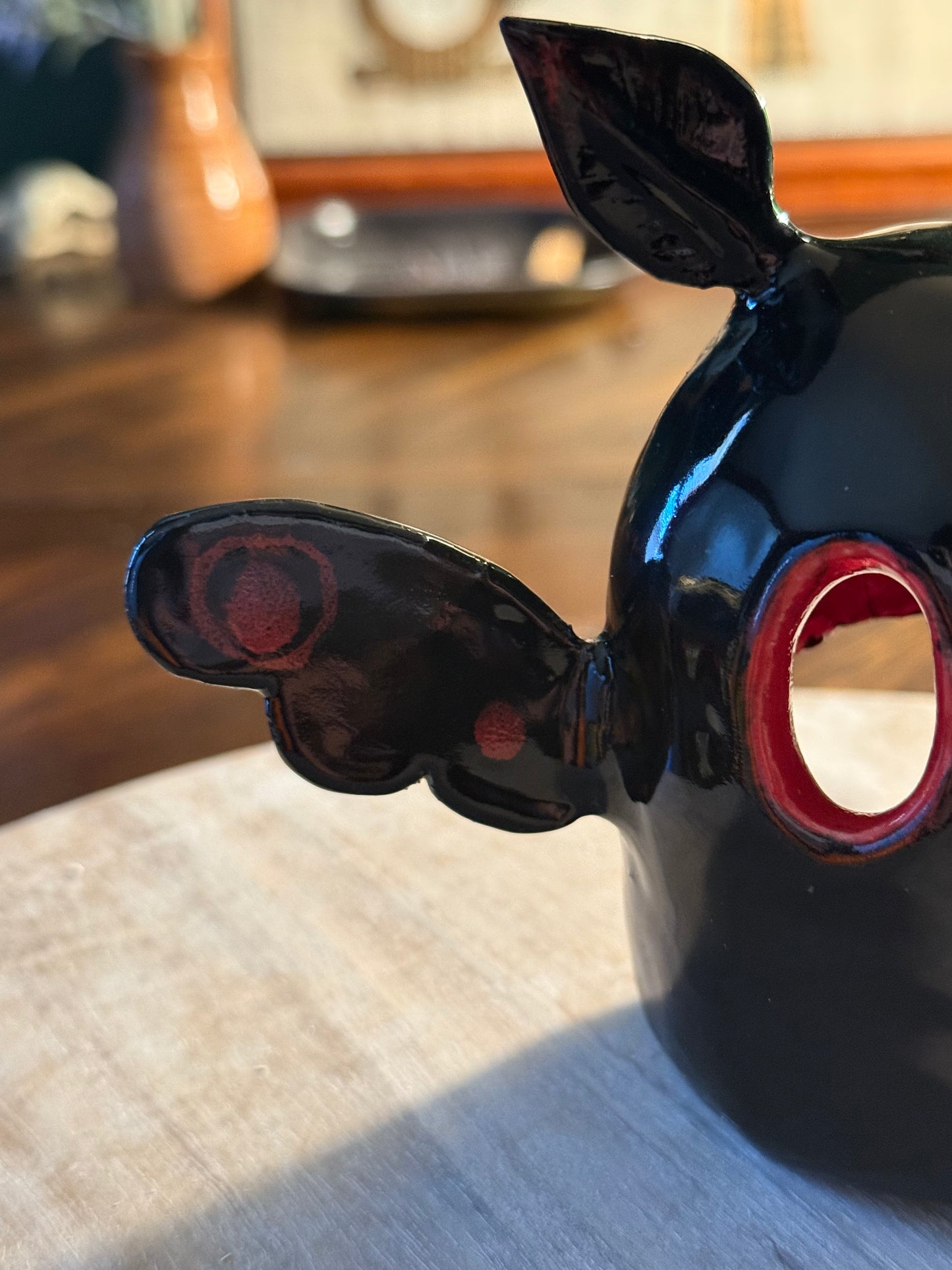 Mothman Ceramic Tea Light or Incense Holder