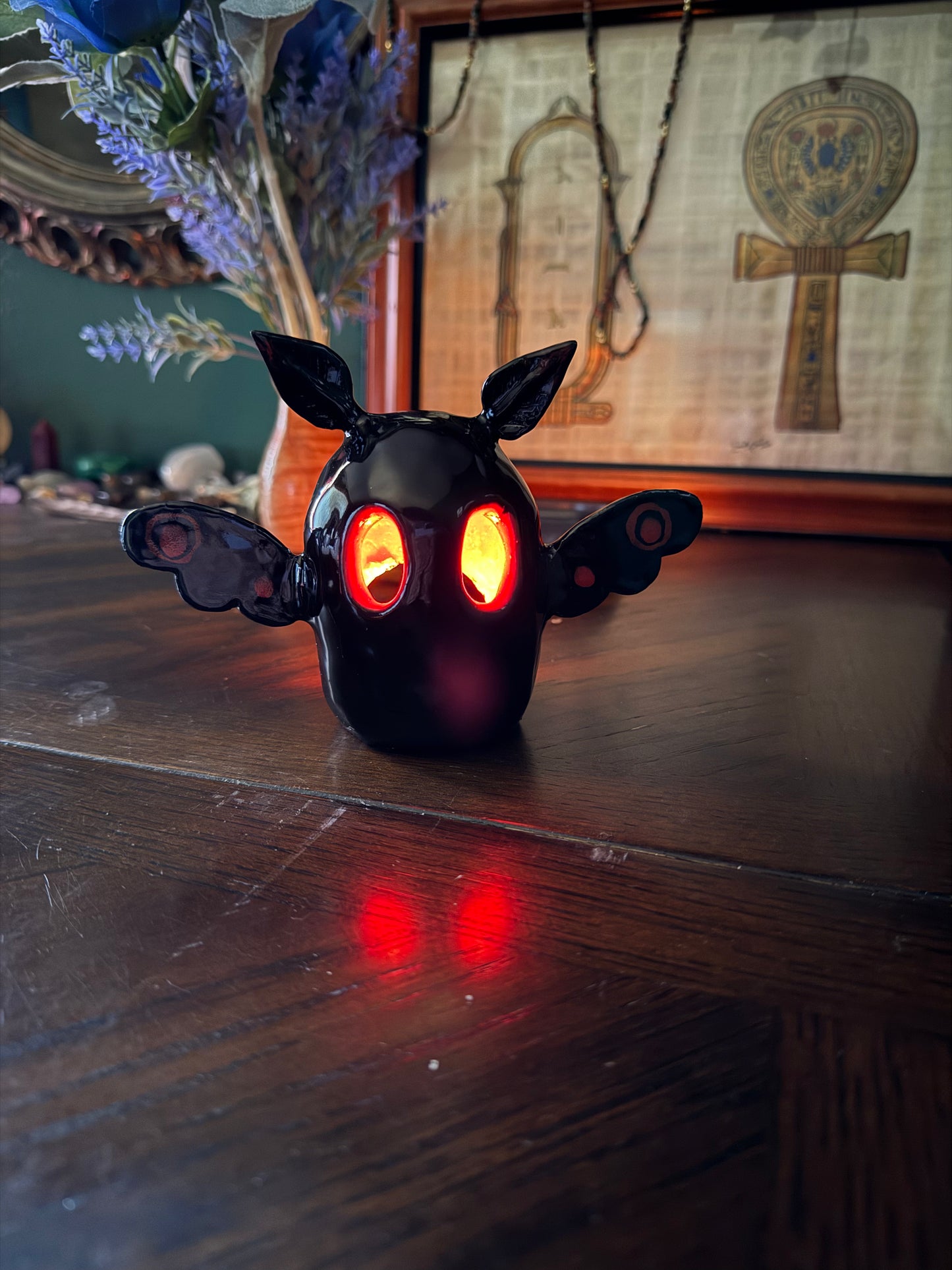 Mothman Ceramic Tea Light or Incense Holder