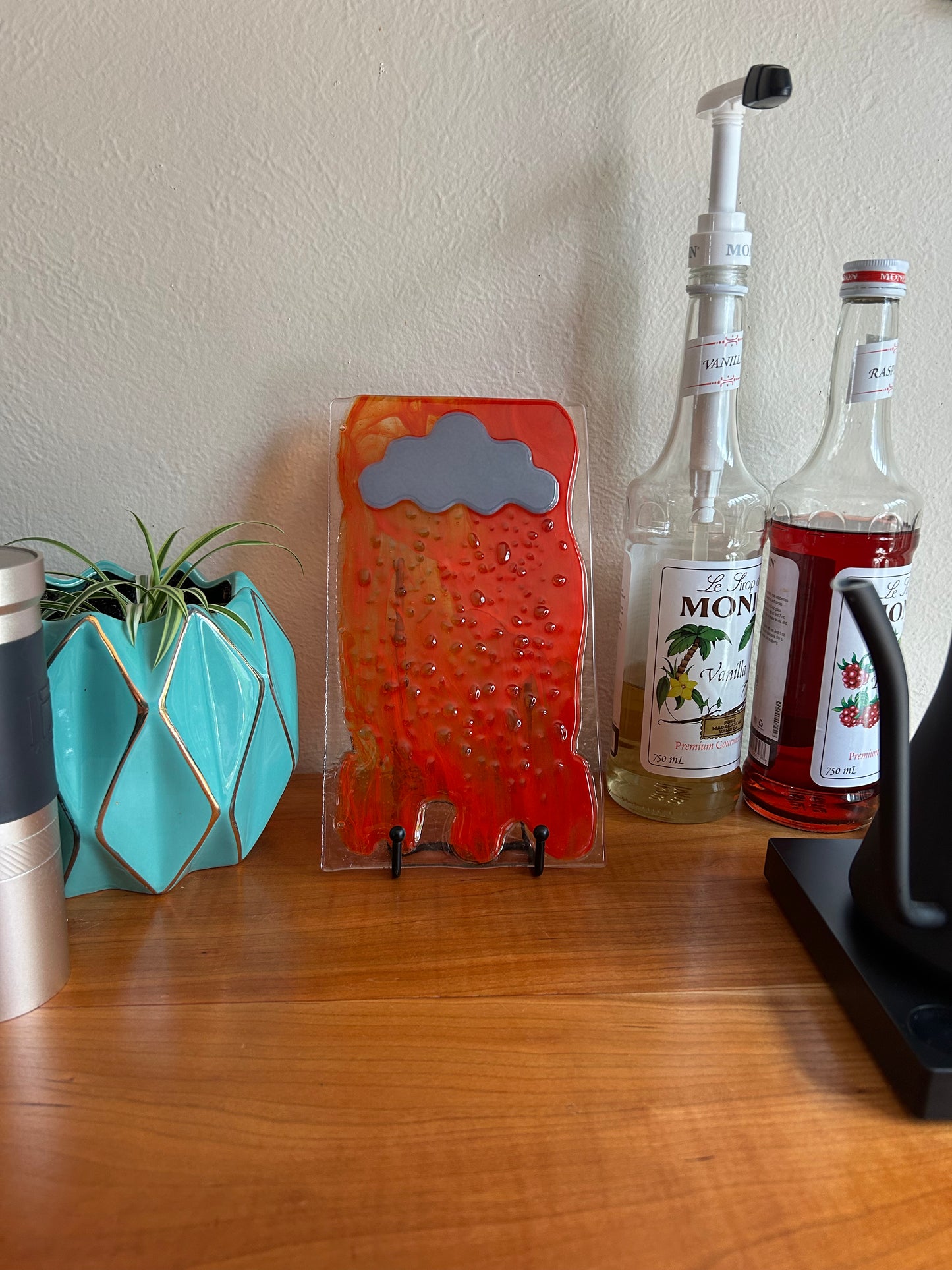 Fused Glass Portrait "Devil's Rain 2"